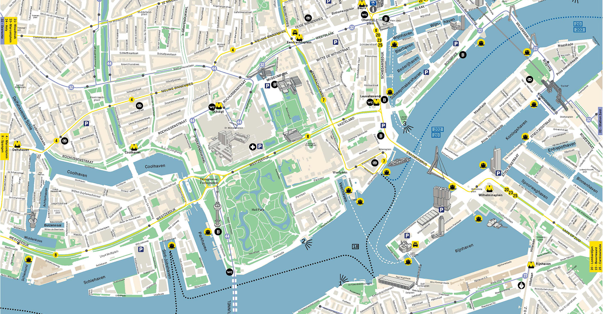citymap-uitsnede-online.jpg | Rotterdam Tourist Information